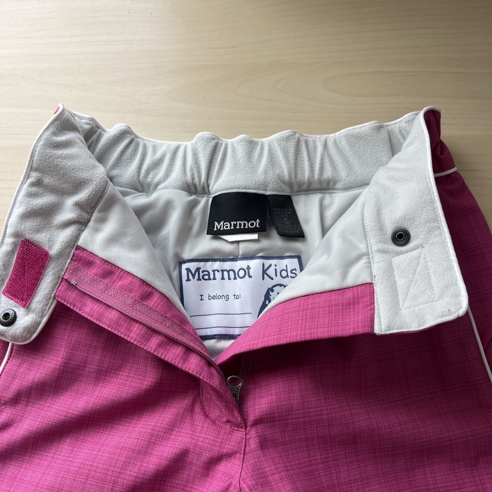Marmot Girl's Youth Snow Ski Pants Sz. M Pink - Picture 2 of 11